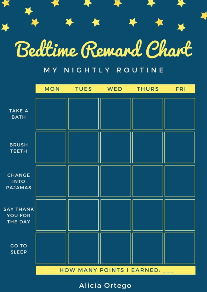 Bedtime Reward Chart